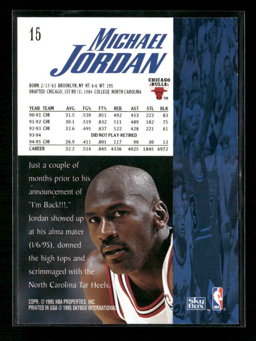1995-96 SkyBox Premium Michael Jordan #15