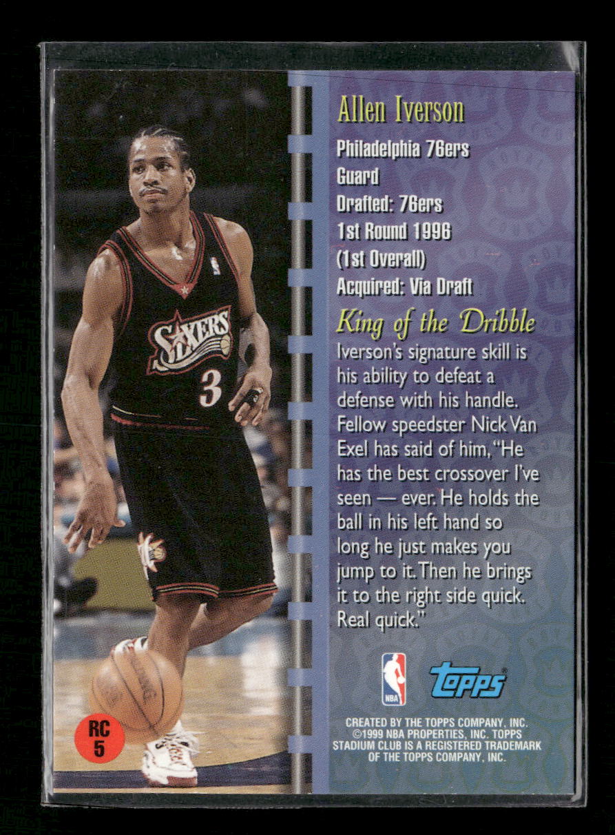 1998-99 Stadium Club Royal Court Allen Iverson #RC5