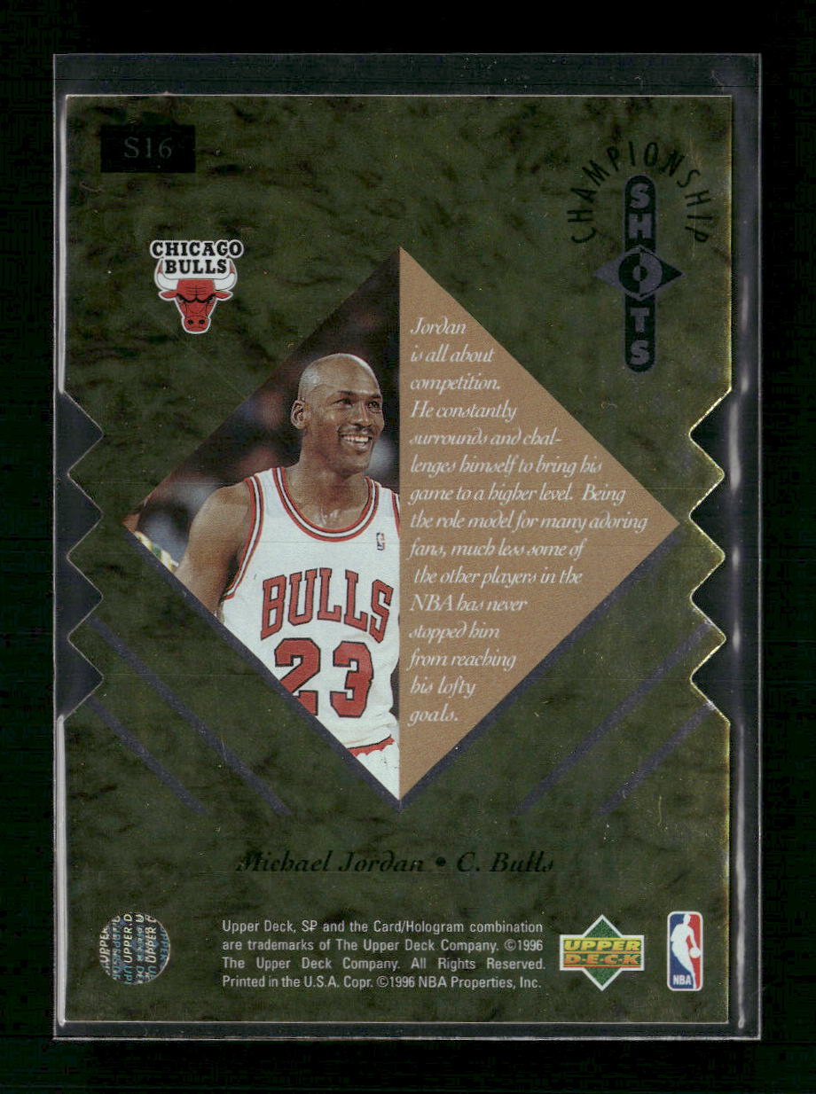 1995-96 SP Championship Championship Shots Michael Jordan #S16