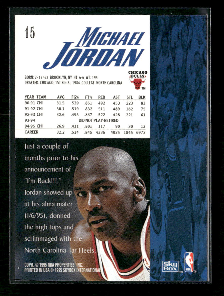 1995-96 SkyBox Premium Michael Jordan #15