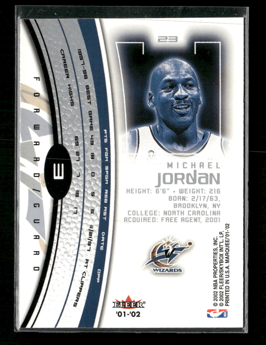 2001-02 Fleer Marquee Michael Jordan #3
