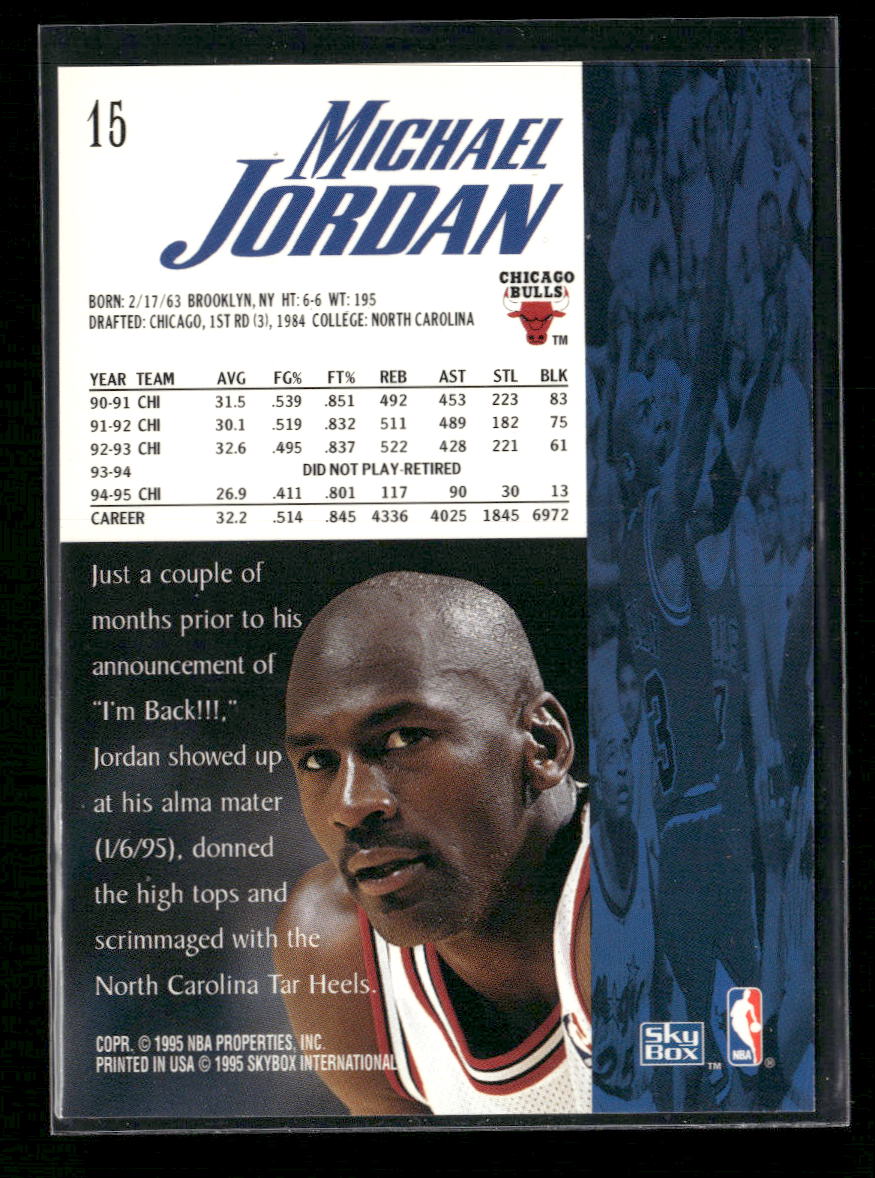 1995-96 SkyBox Premium Michael Jordan #15