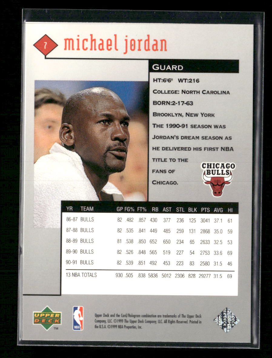 1998-99 Upper Deck Black Diamond Michael Jordan #7