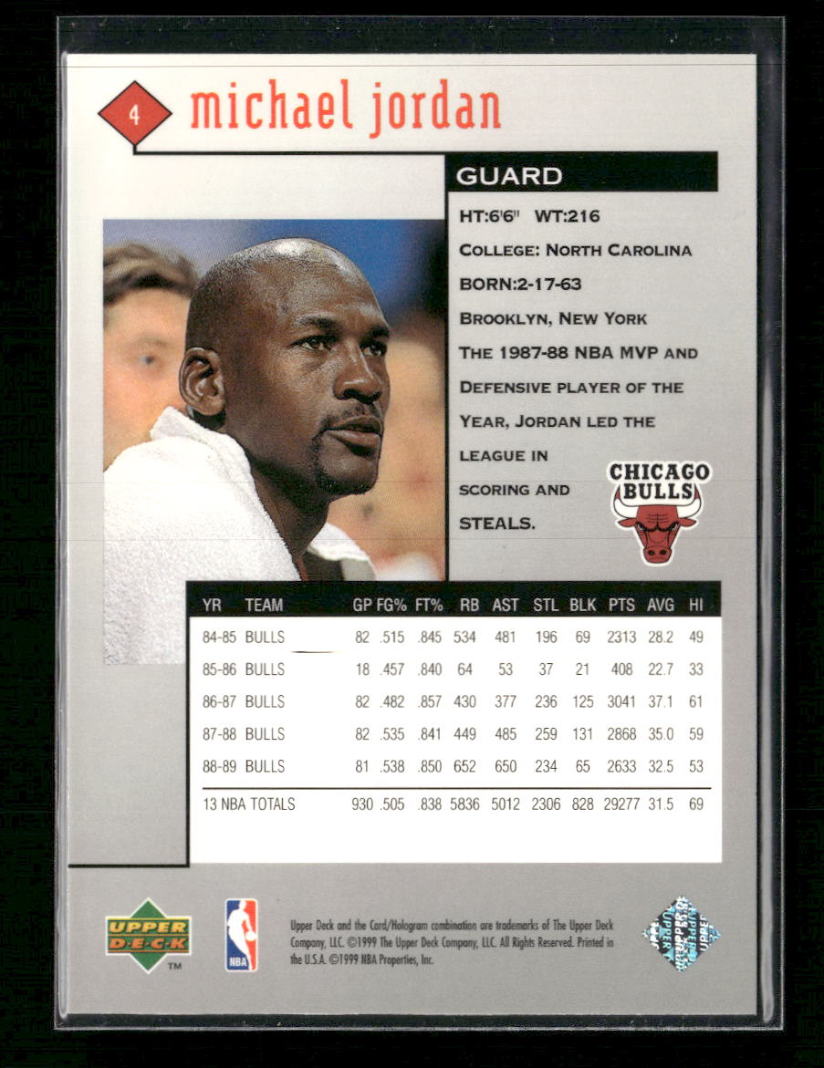1998-99 Upper Deck Black Diamond Michael Jordan #4