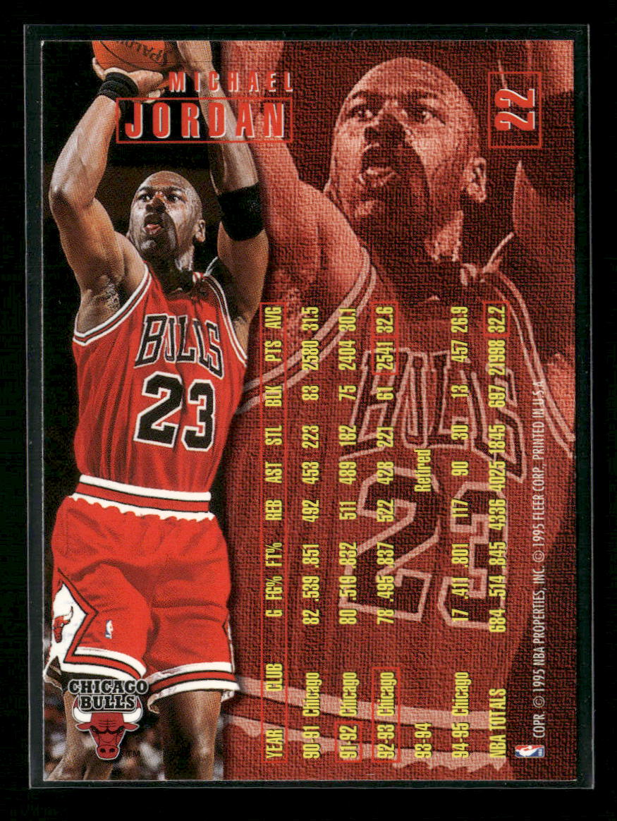 1995-96 Fleer Michael Jordan #22