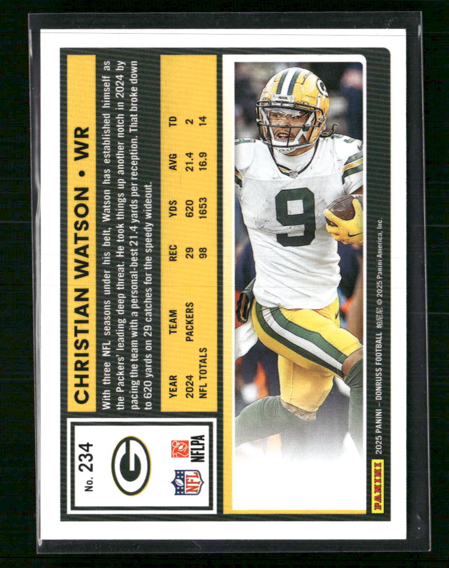 2025 Donruss No Name Christian Watson #234