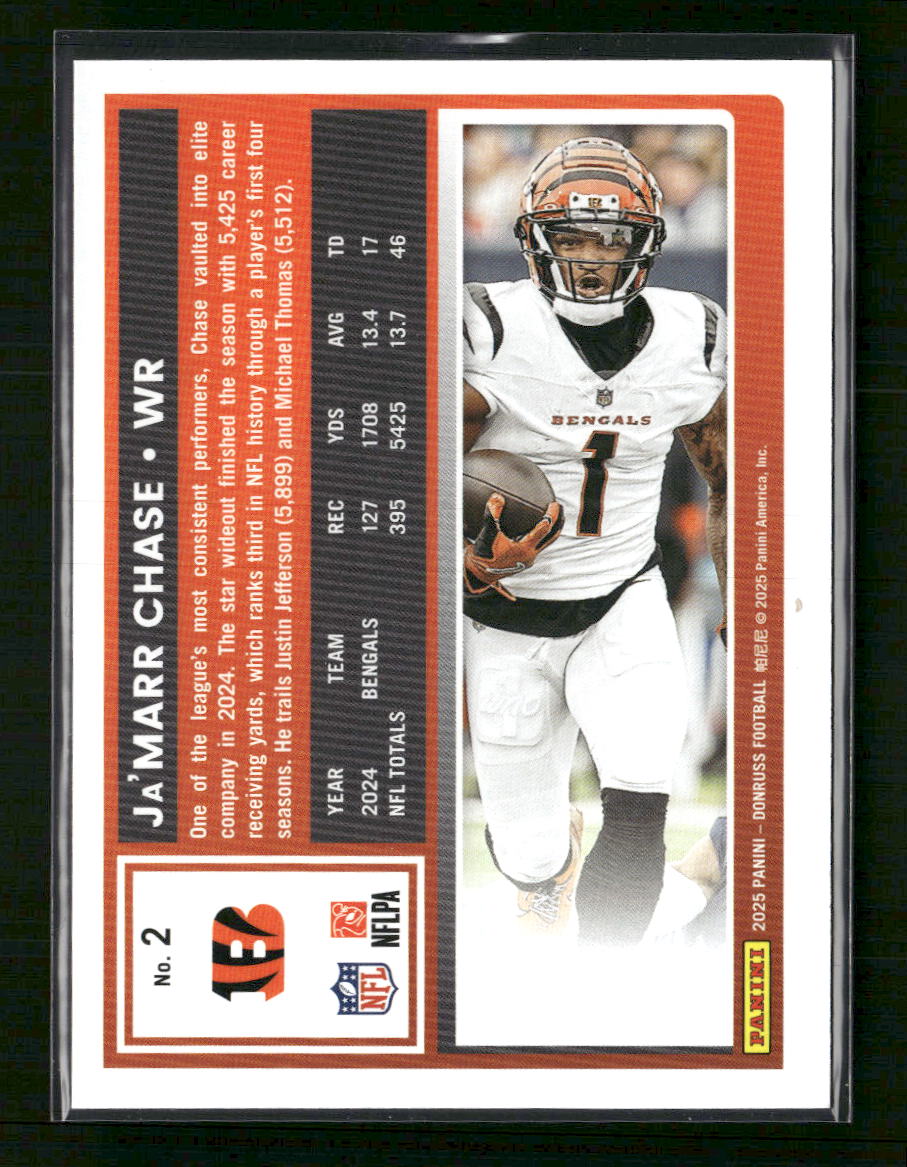 2025 Donruss No Name Ja’Marr Chase #2