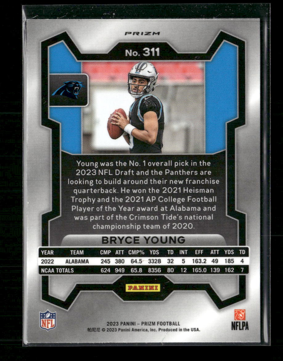 2023 Panini Prizm Green Wave Bryce Young #311