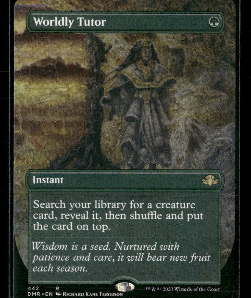 Dominaria Remastered Worldly Tutor (Borderless) #442