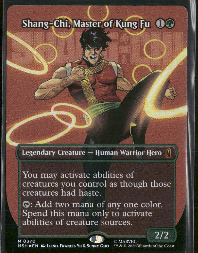 Marvel Super Heroes Shang-Chi, Master of Kung Fu (Borderless) Foil #370