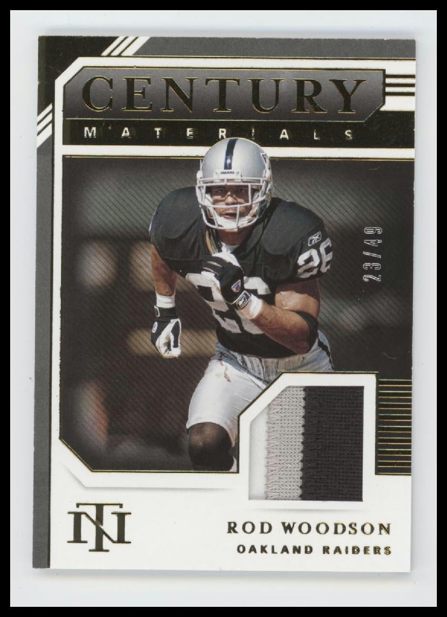 2020 Panini National Treasures Century Materials #/49 Rod Woodson #CM-ROW