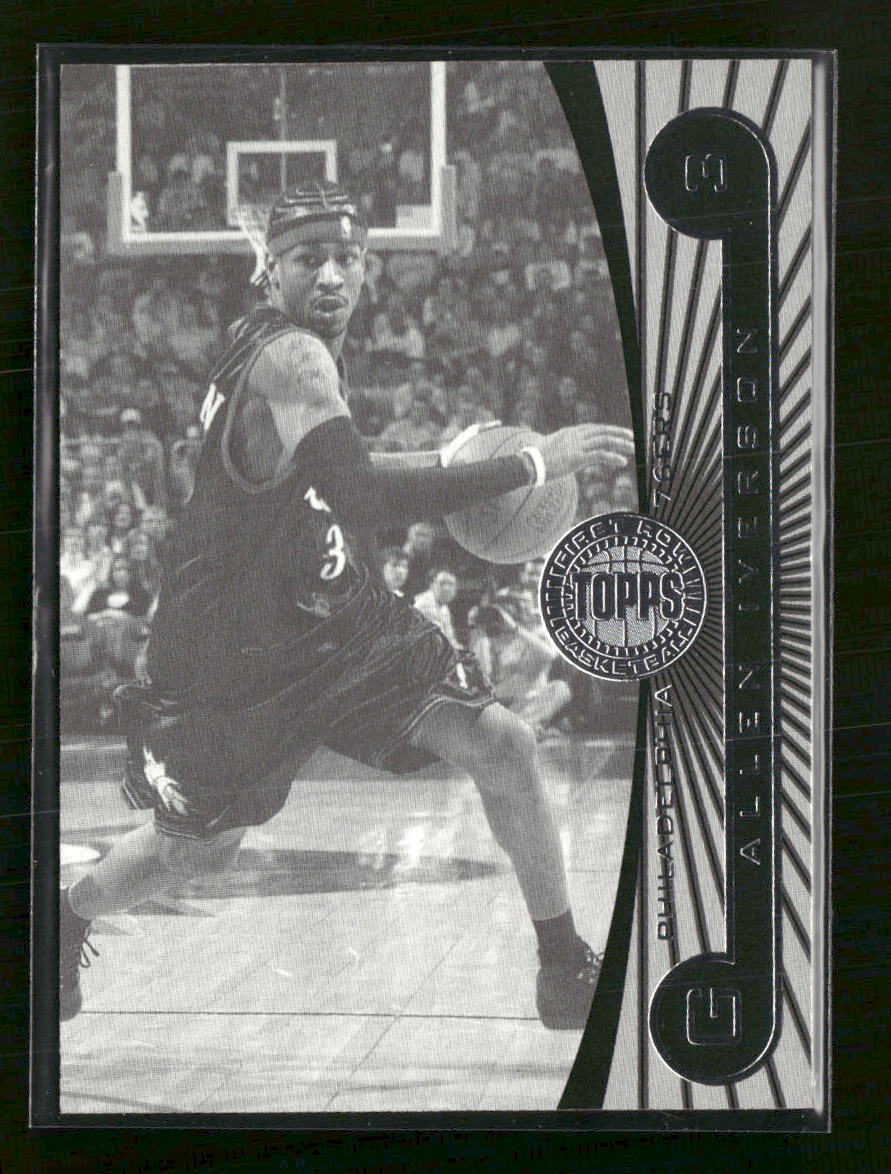 2005-06 Topps First Row Black and White Allen Iverson #/225 #93