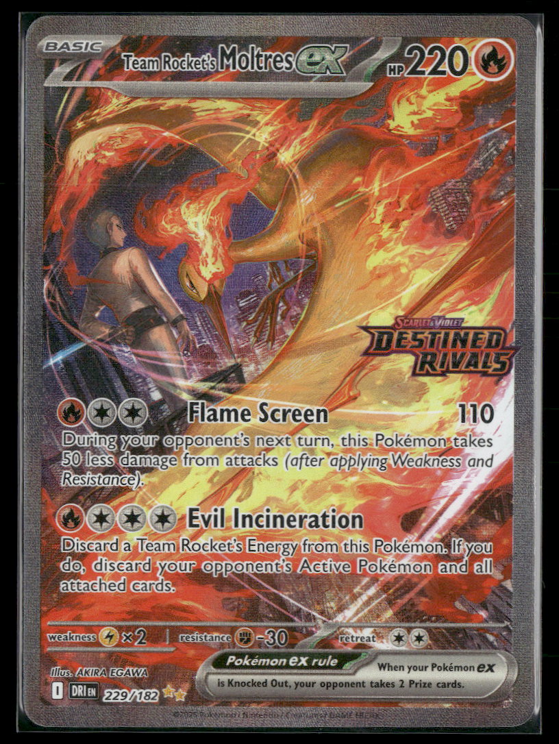 Miscellaneous Cards & Products Team Rocket's Moltres ex #229/182