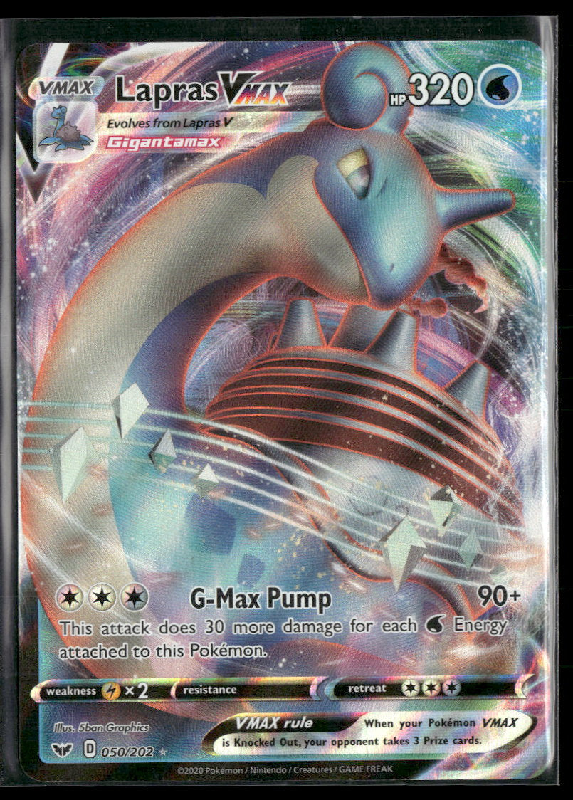 SWSH01: Sword & Shield Base Set Lapras VMAX #050/202