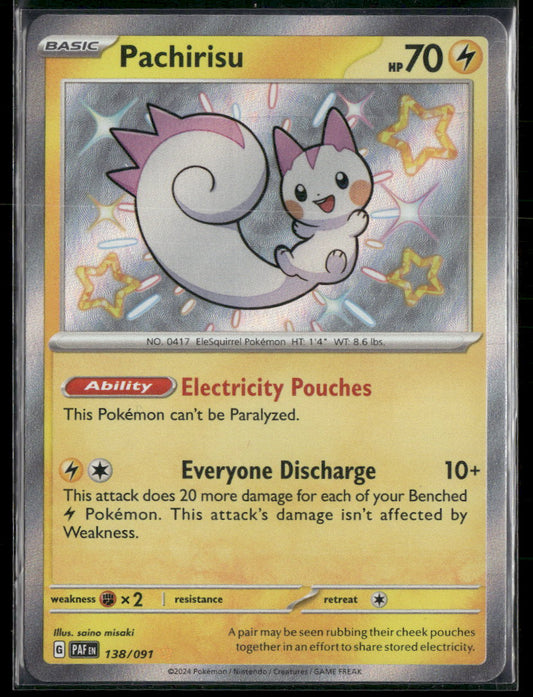 SV: Paldean Fates Pachirisu #138/091