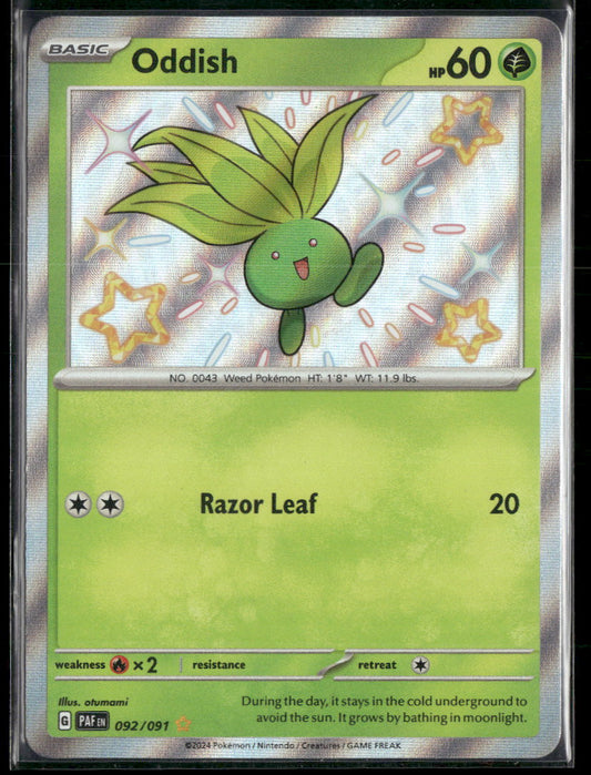 SV: Paldean Fates Oddish #092/091