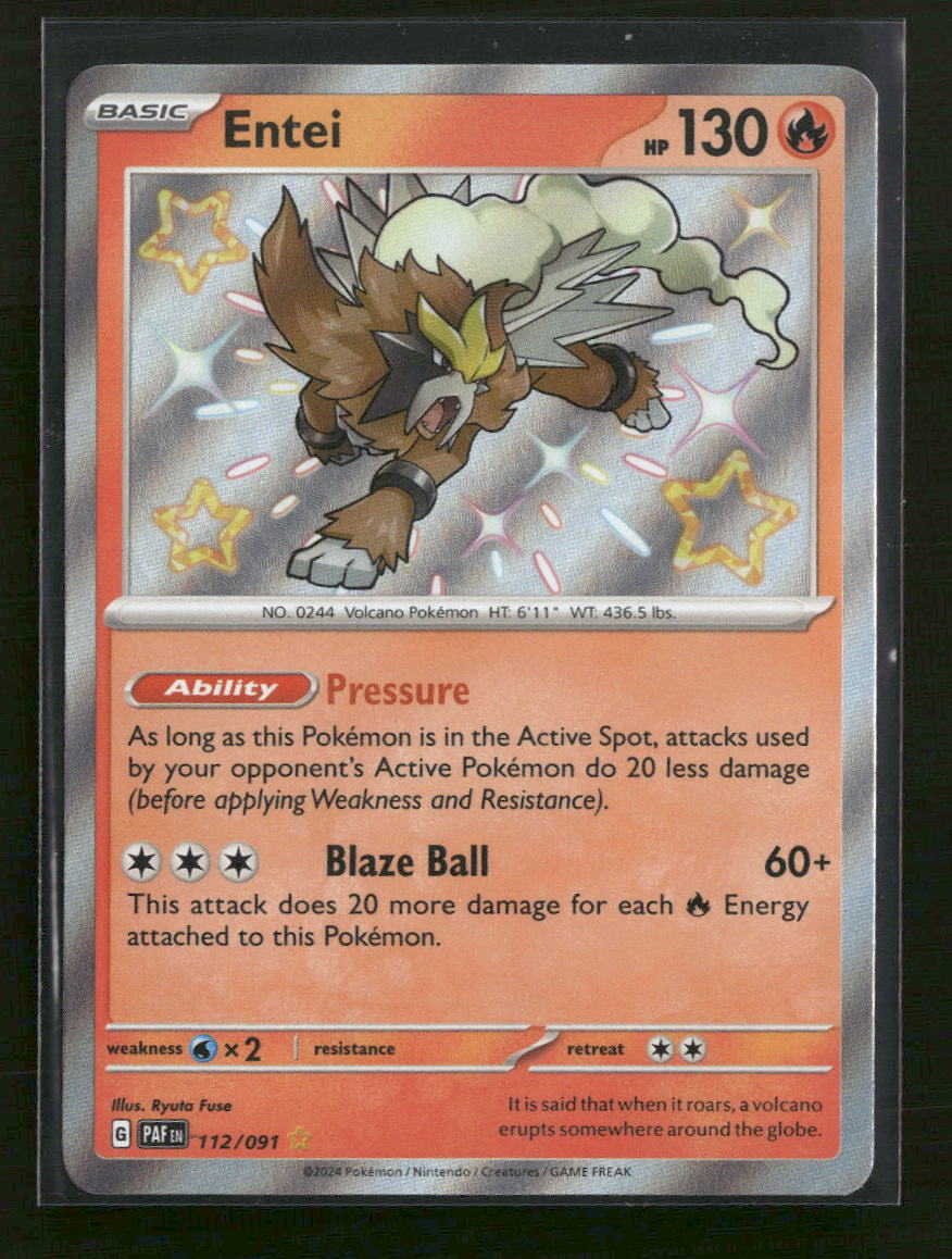 SV: Paldean Fates Entei #112/091