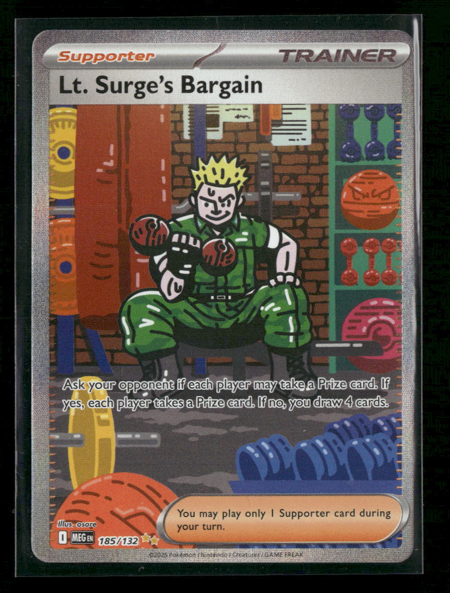 ME01: Mega Evolution Lt. Surge's Bargain #185/132