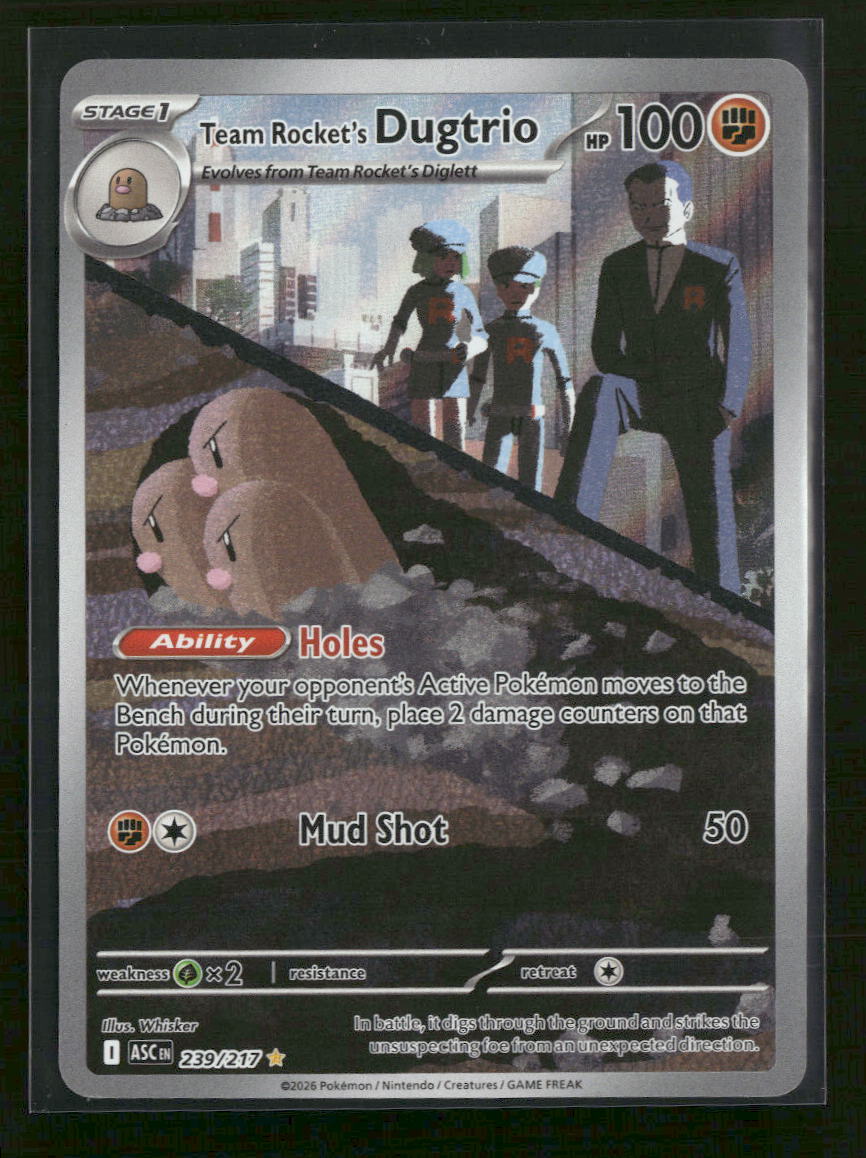 ME: Ascended Heroes Team Rocket's Dugtrio #239/217