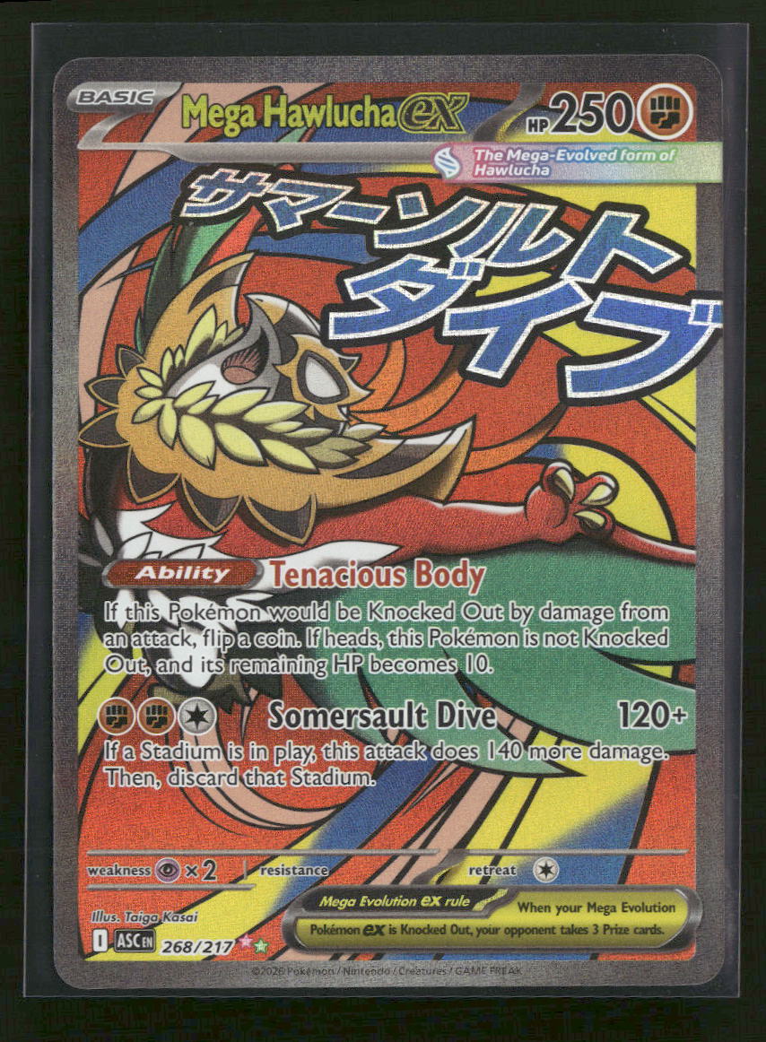 ME: Ascended Heroes Mega Hawlucha ex #268/217