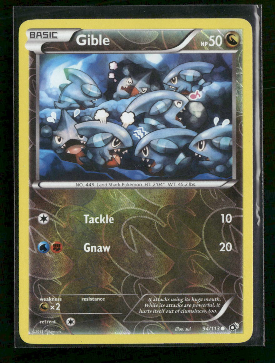 Legendary Treasures Gible Reverse Holo #94/113