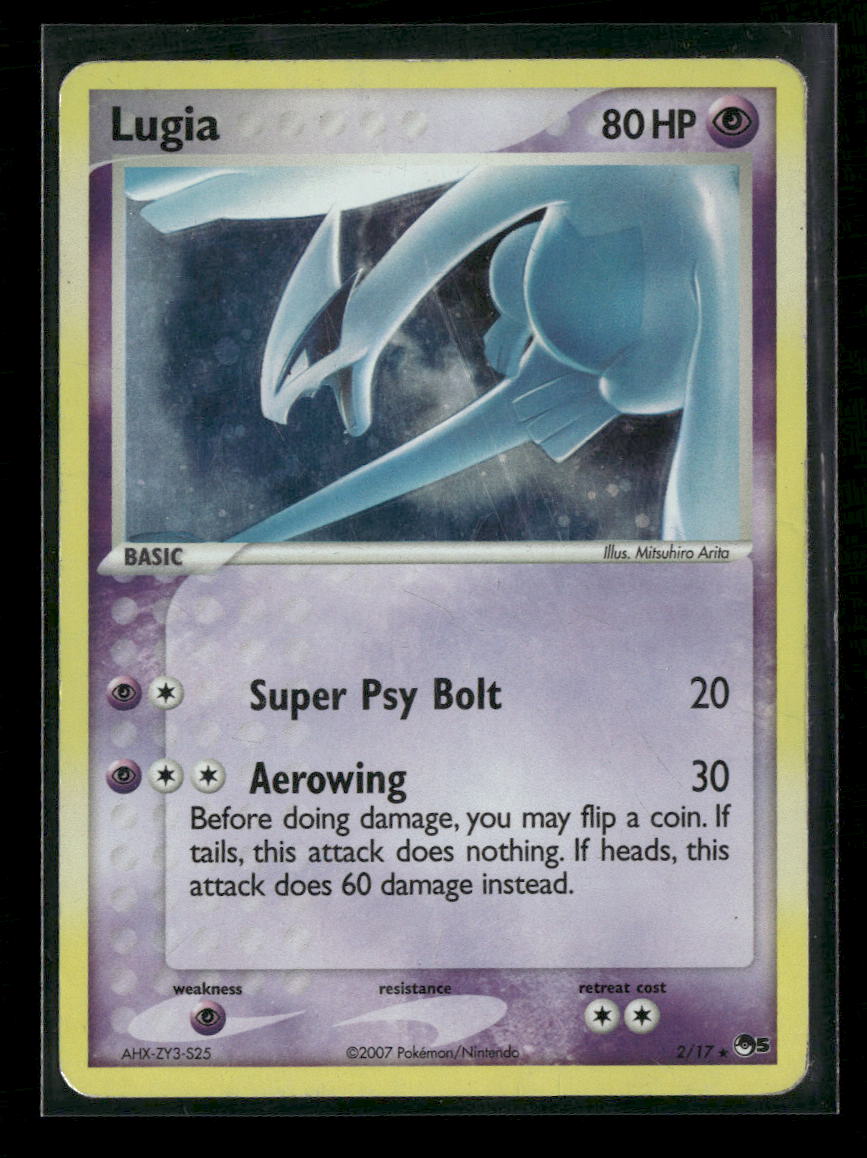 POP Series 5 Lugia Holo #002/017 *Damaged*