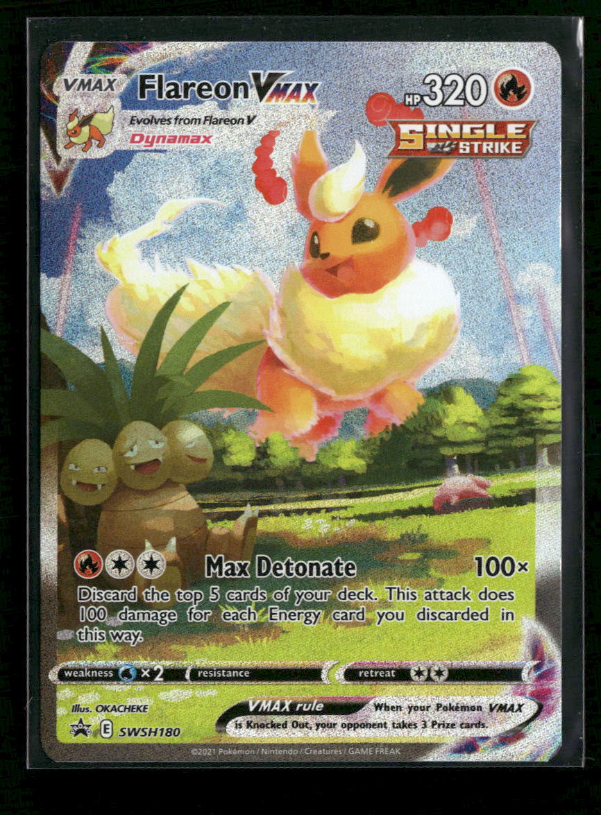 SWSH: Sword & Shield Promo Cards Flareon VMAX #SWSH180
