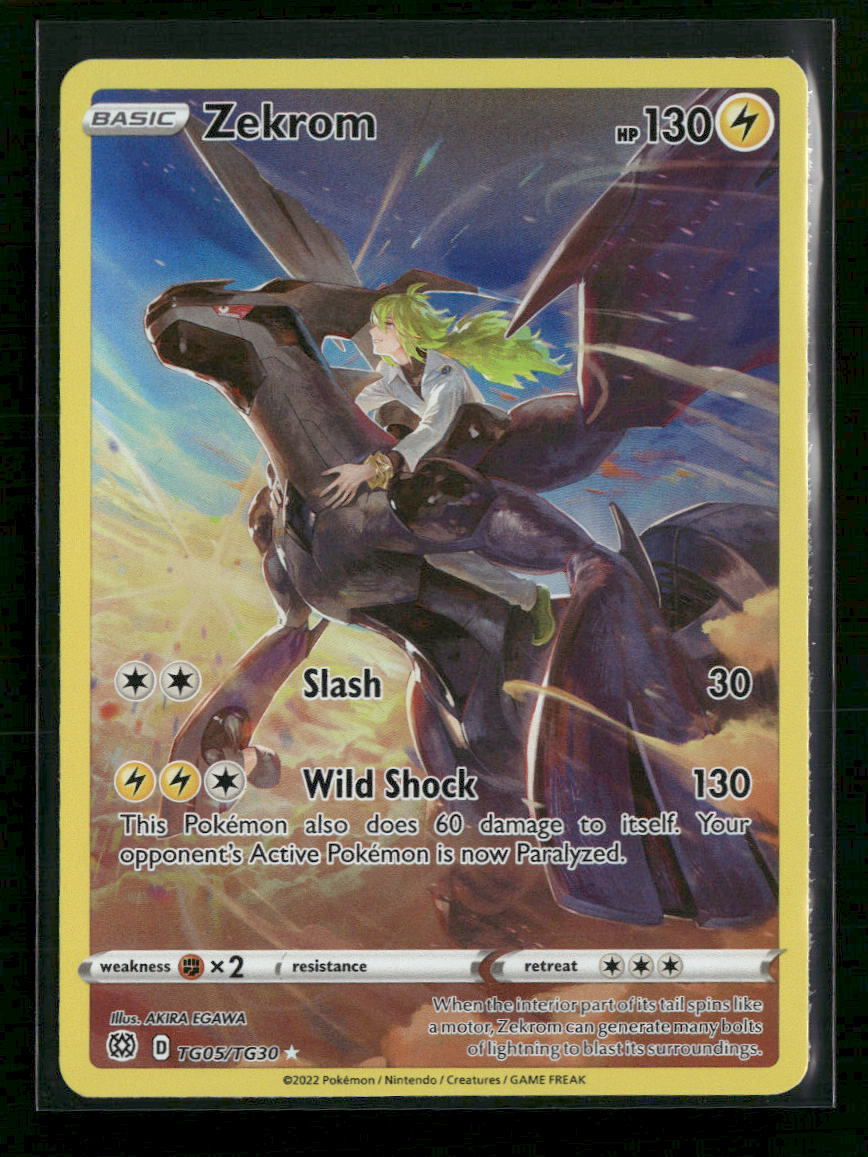 SWSH09: Brilliant Stars Trainer Gallery Zekrom #TG05/TG30