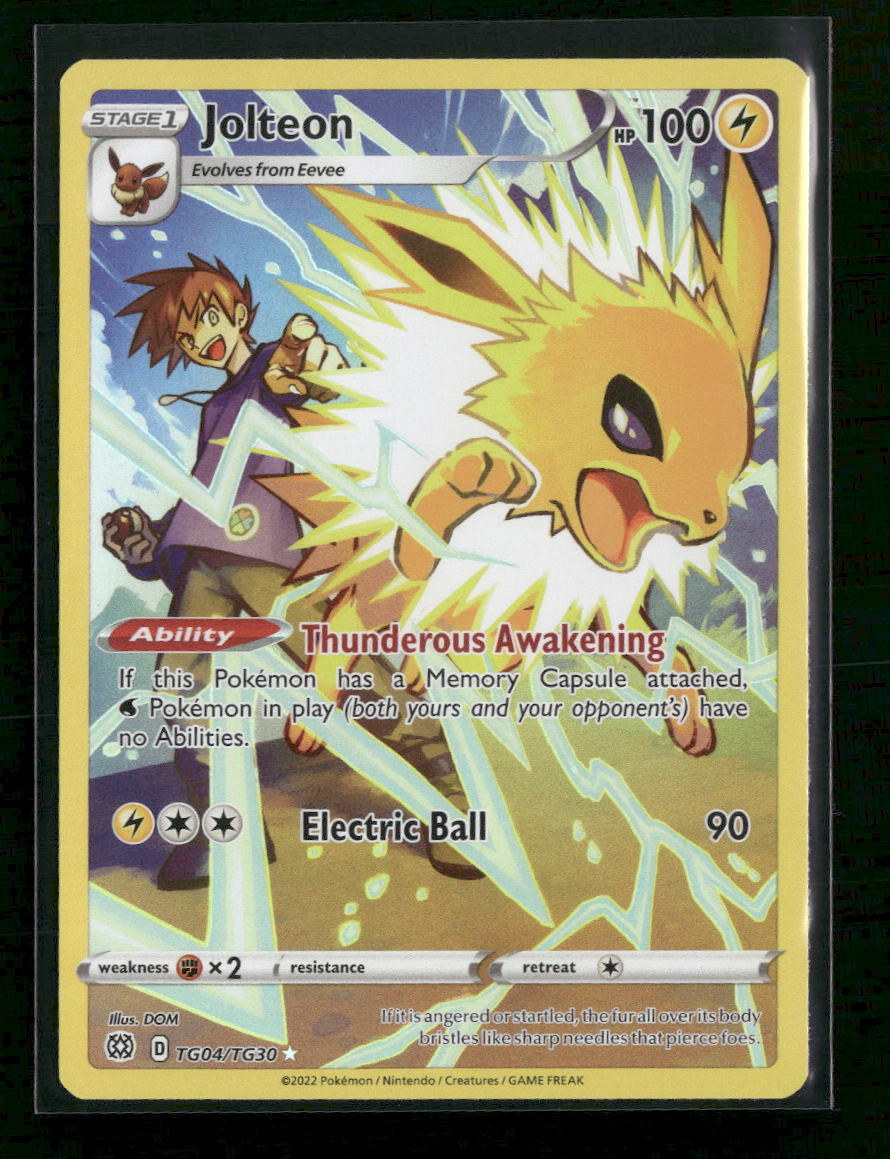 SWSH09: Brilliant Stars Trainer Gallery Jolteon #TG04/TG30