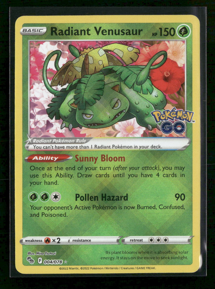 Pokemon GO Radiant Venusaur #004/078