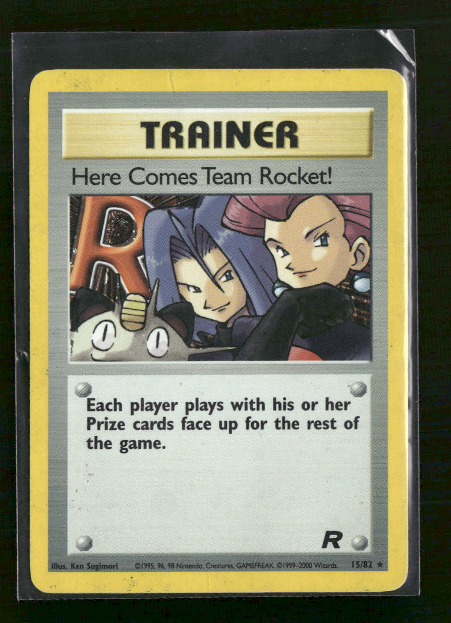 Team Rocket Here Comes Team Rocket! (15) #15/82 Damaged