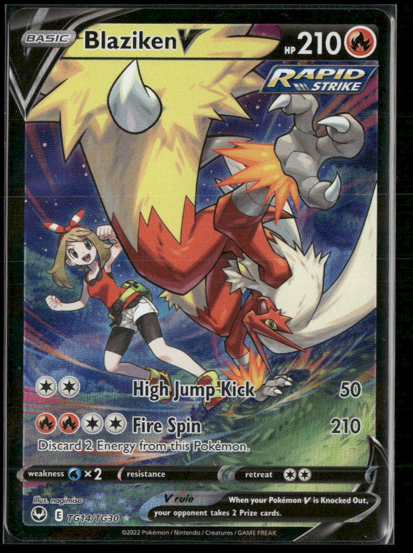 SWSH12: Silver Tempest Trainer Gallery Blaziken V #TG14/TG30