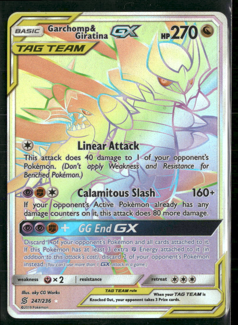 SM - Unified Minds Garchomp & Giratina GX (Secret) #247/236