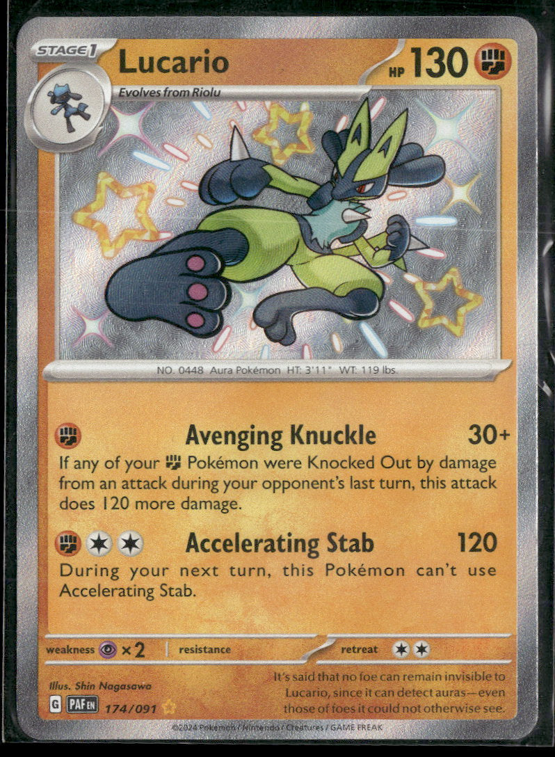 SV: Paldean Fates Lucario #174/091