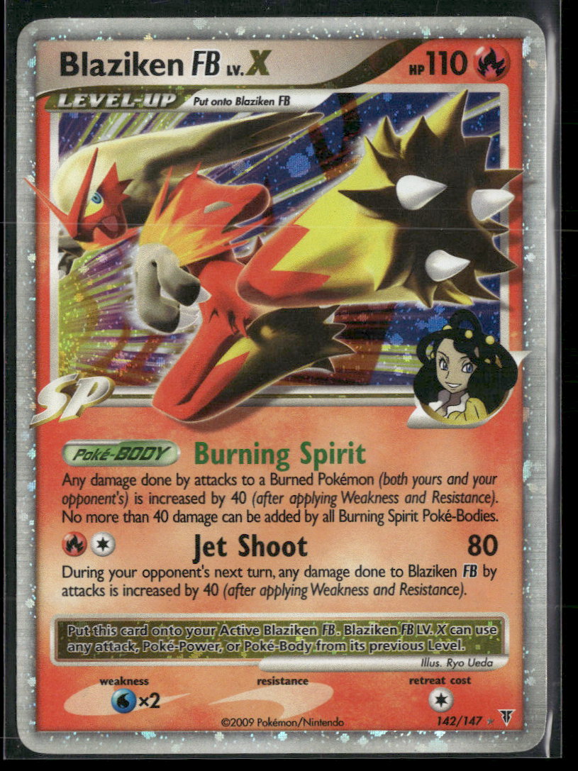 Supreme Victors Blaziken FB Lv.X #142 DAMAGED