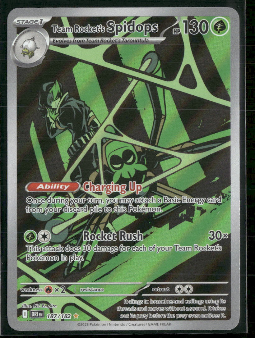 SV10: Destined Rivals Team Rocket's Spidops #187/182