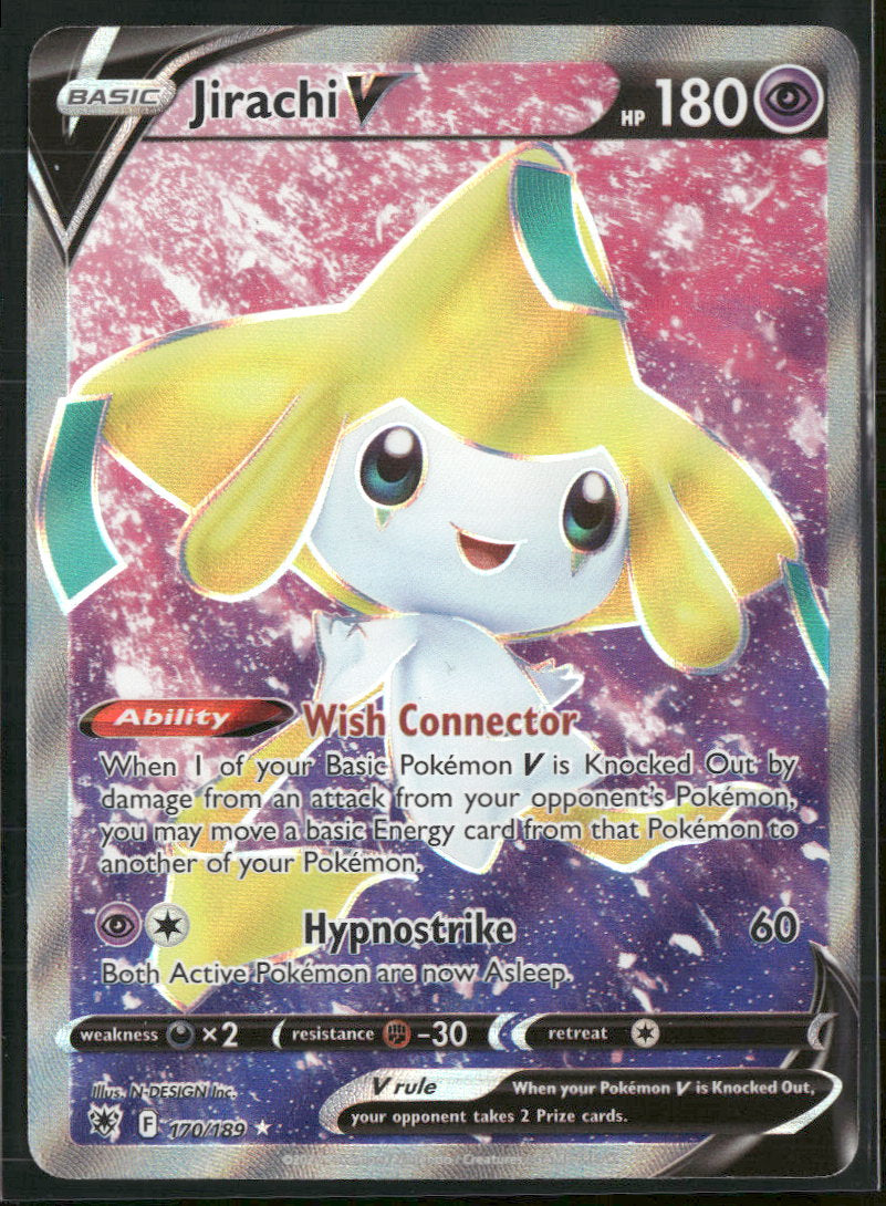 SWSH10: Astral Radiance Jirachi V (Full Art) #170/189