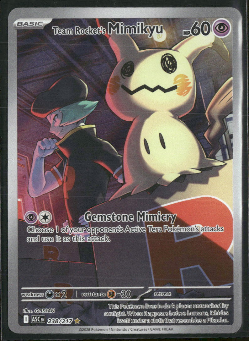 ME: Ascended Heroes Team Rocket's Mimikyu #238/217