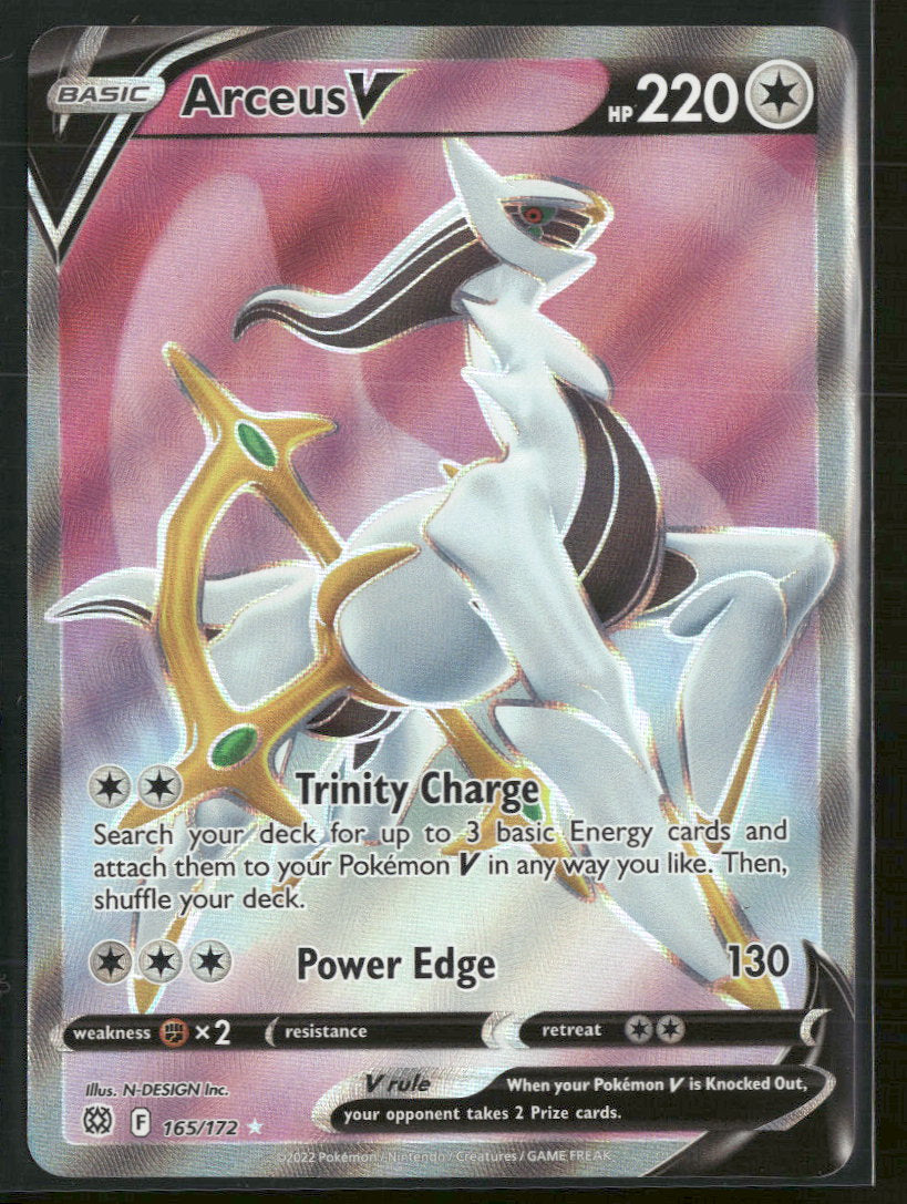 SWSH09: Brilliant Stars Arceus V (Full Art) #165/172