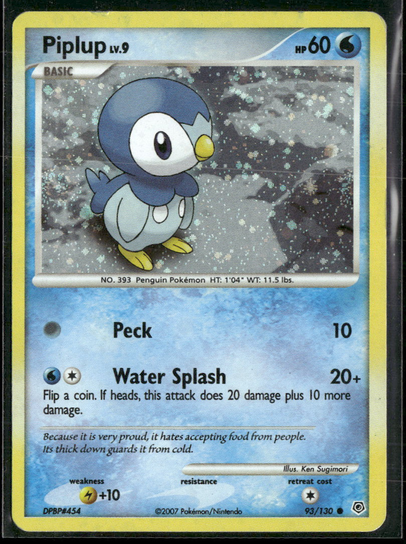 Miscellaneous Cards & Products Piplup #093/130