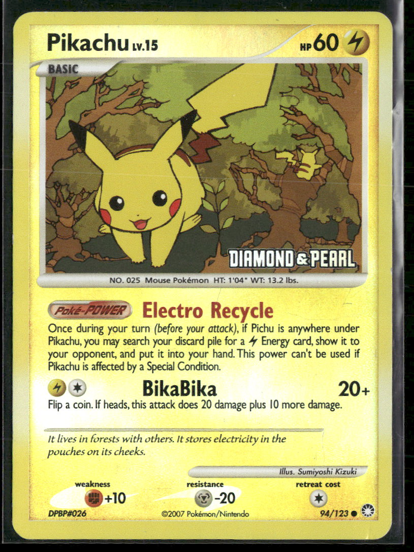 Burger King Promos Pikachu #094/123
