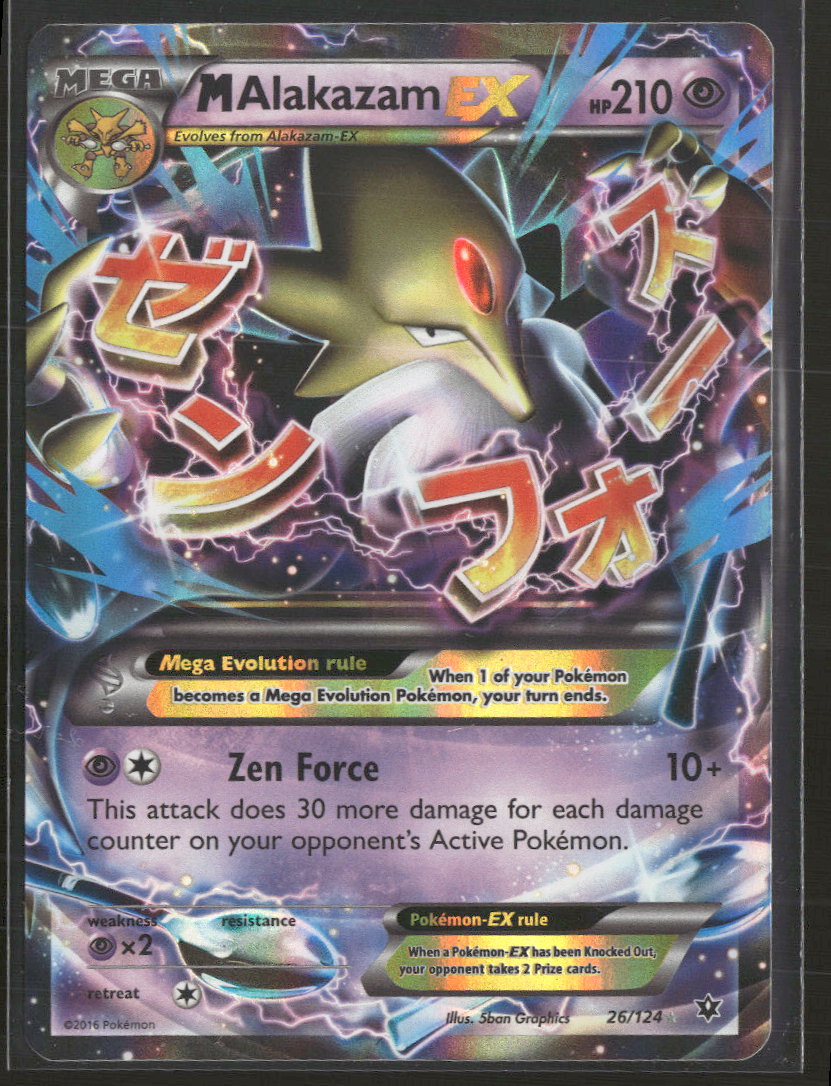 XY - Fates Collide M Alakazam EX #26/124