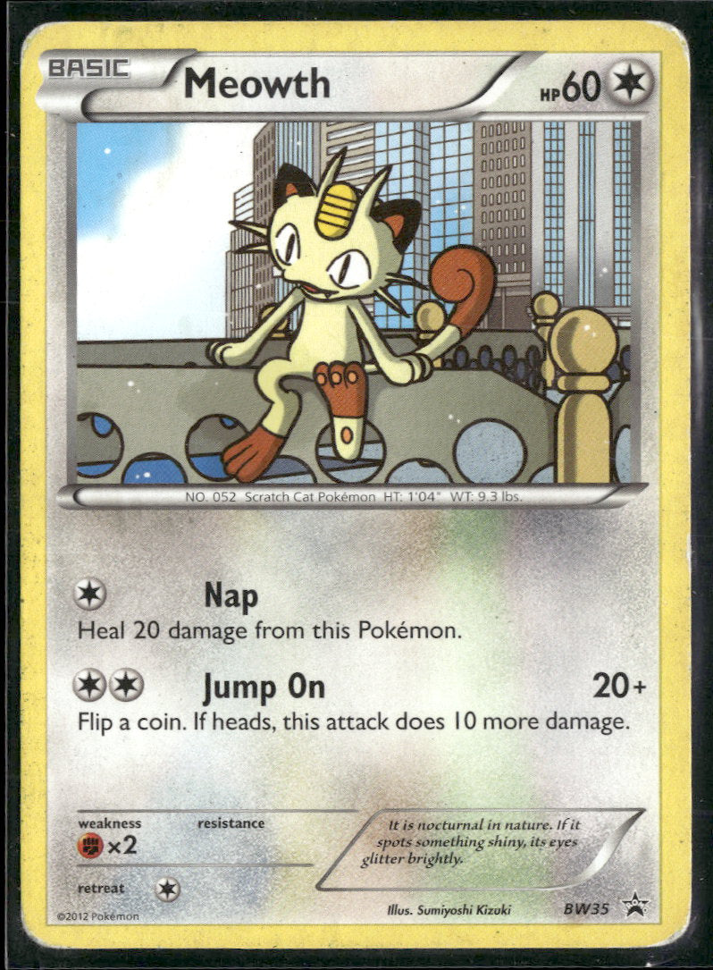 Black and White Promos Meowth #BW35