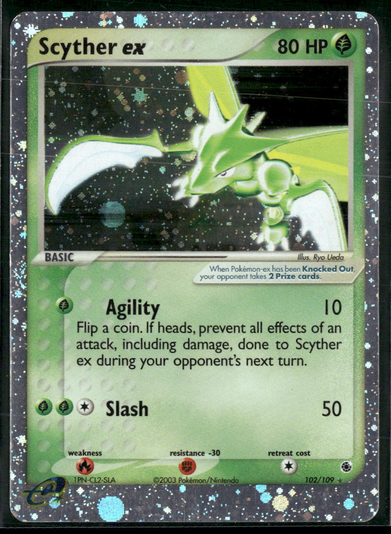 Ruby and Sapphire Scyther ex #102/109