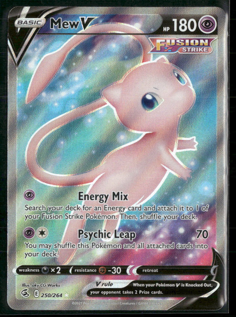SWSH08: Fusion Strike Mew V (Full Art) #250/264