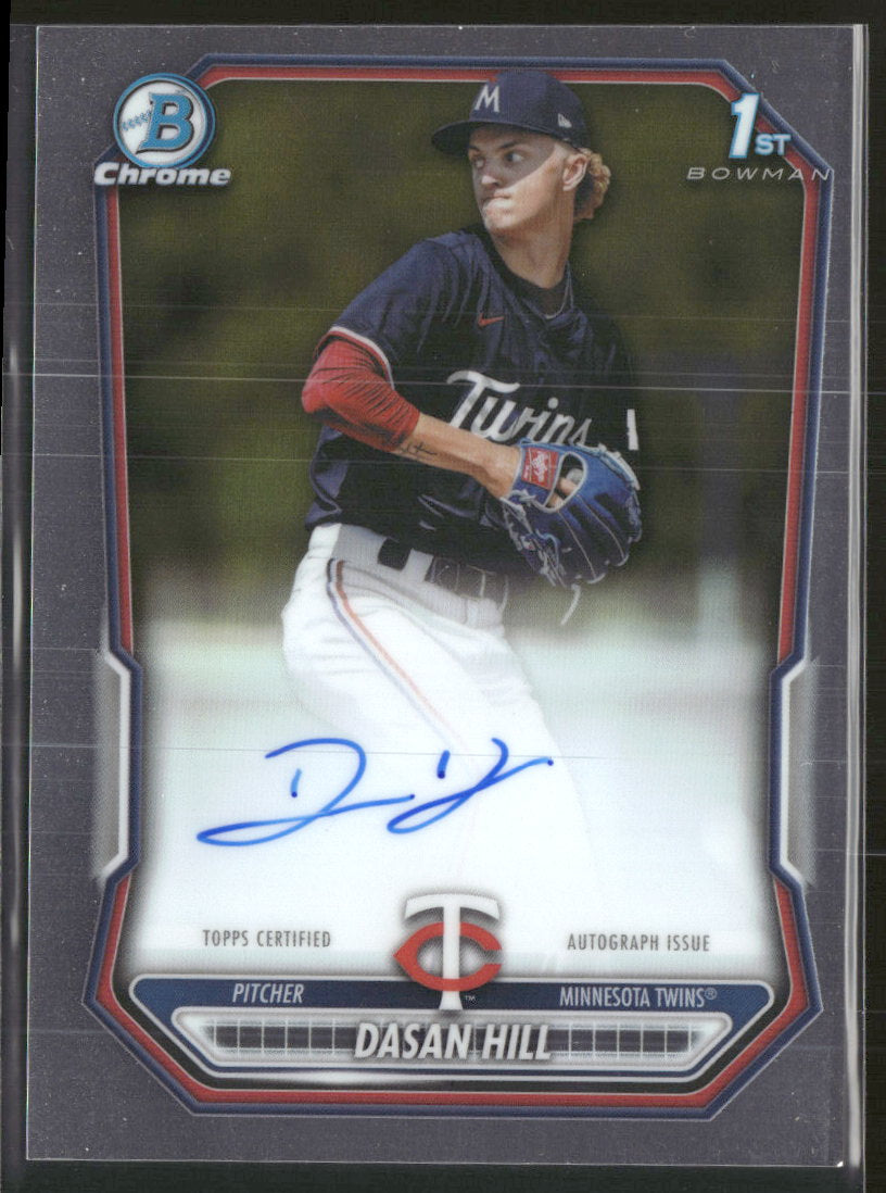 2026 Bowman Chrome Prospect Autographs Dasan Hill Auto #CPA-DH