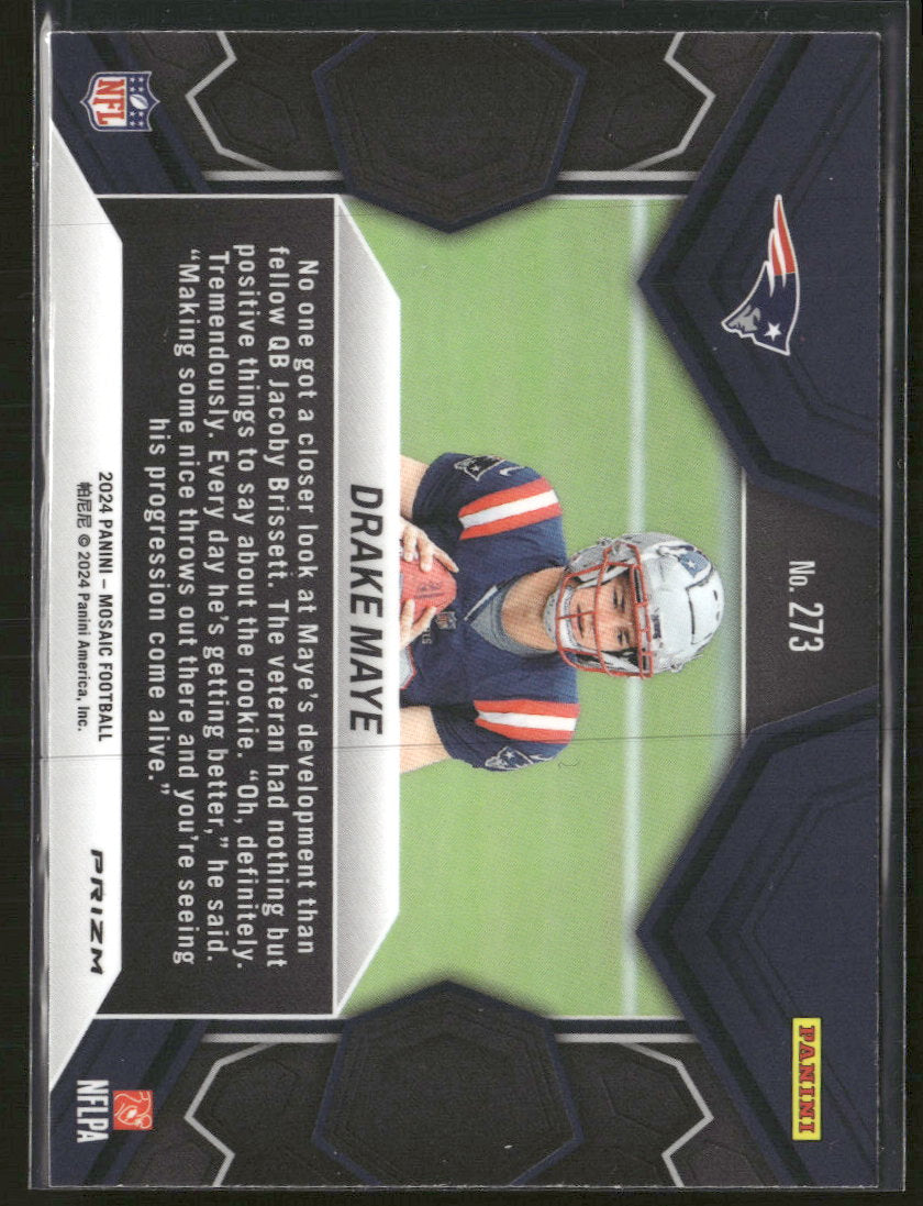 2024 Panini Mosaic Silver Drake Maye #273