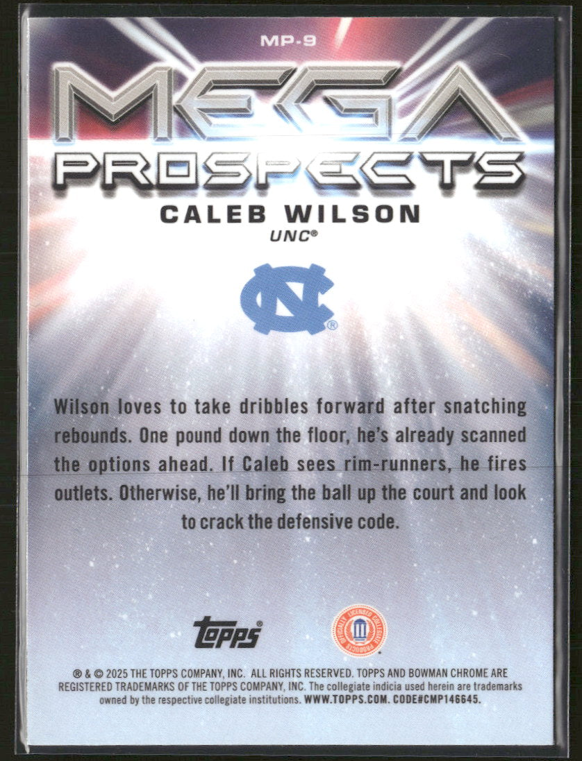 2025-26 Bowman Mega Prospects Mojo Caleb Wilson #MP-9
