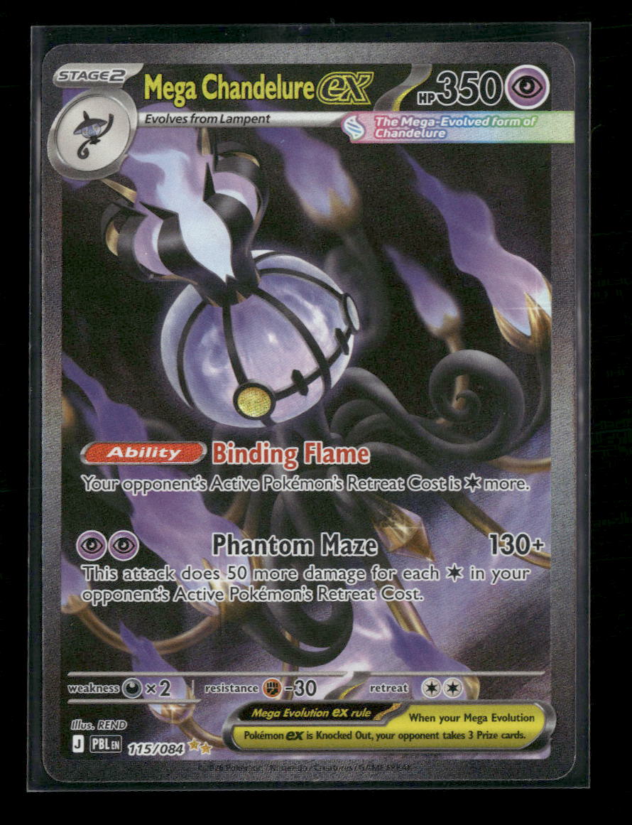 ME05: Pitch Black Mega Chandelure ex #115/084