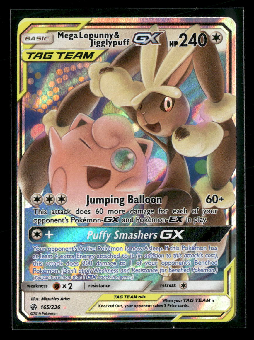 SM - Cosmic Eclipse Mega Lopunny & Jigglypuff GX #165/236